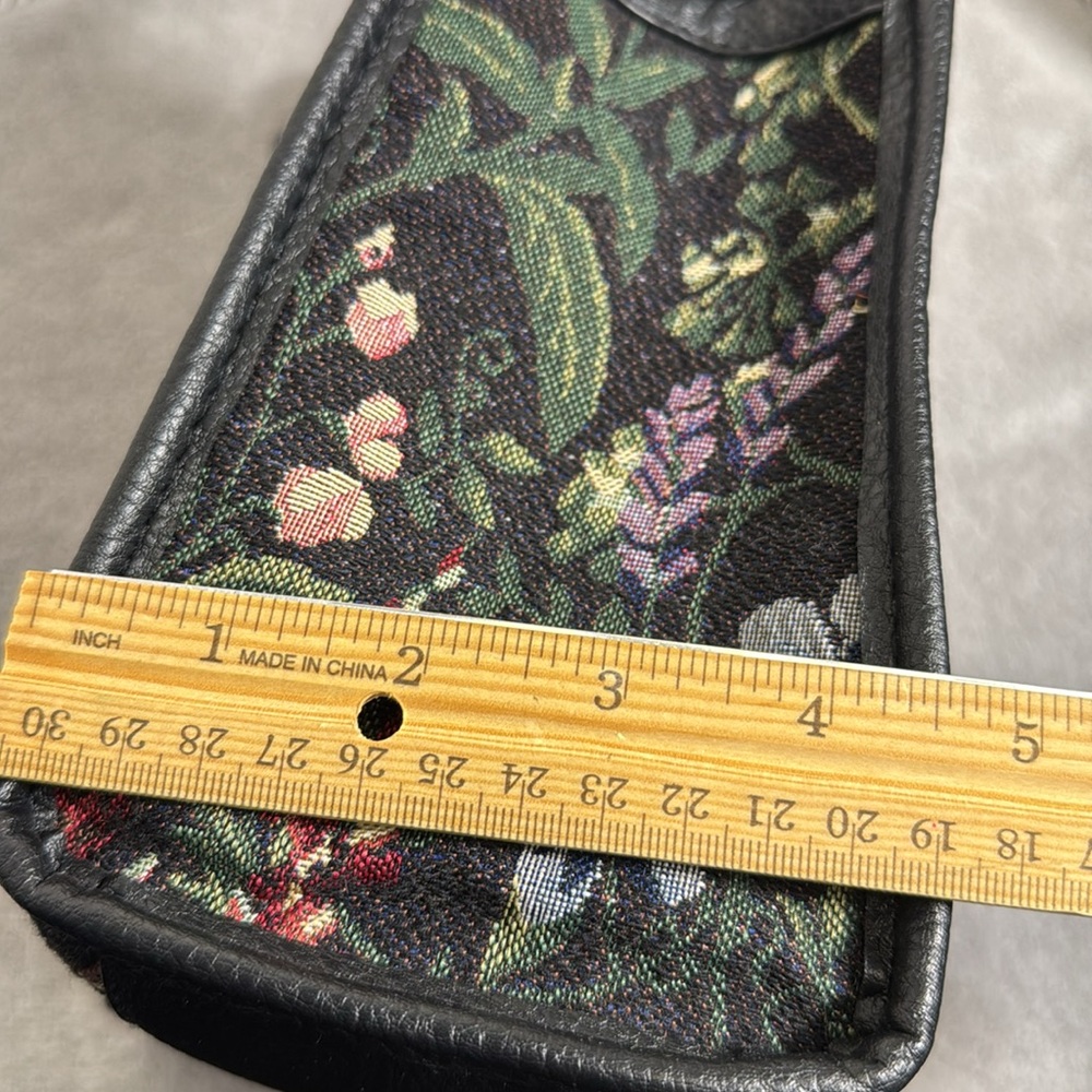 Floral Black Women's Bag flowers and‎ ladybugs unbranded - Picture 9 of 12